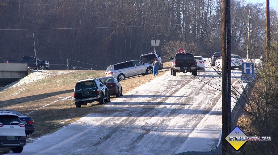 Birmingham, Alabama icy roads