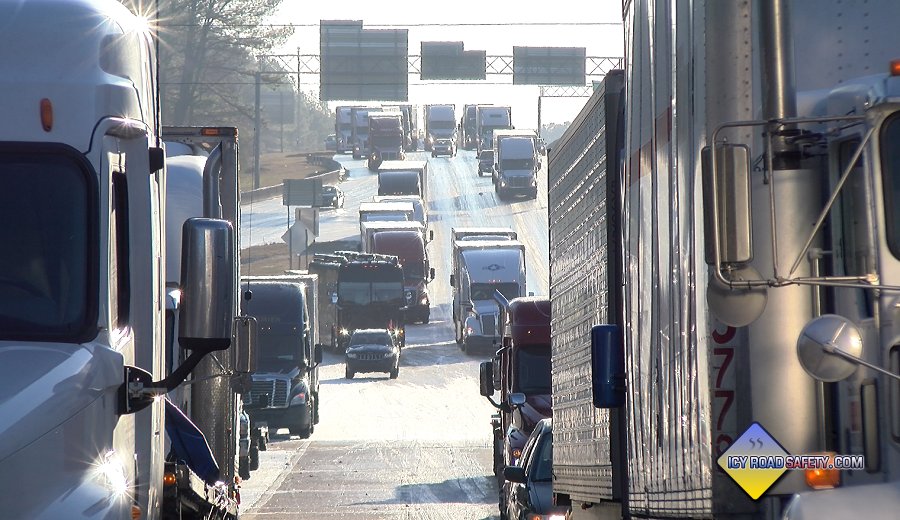 Birmingham, Alabama I-65 icy roads