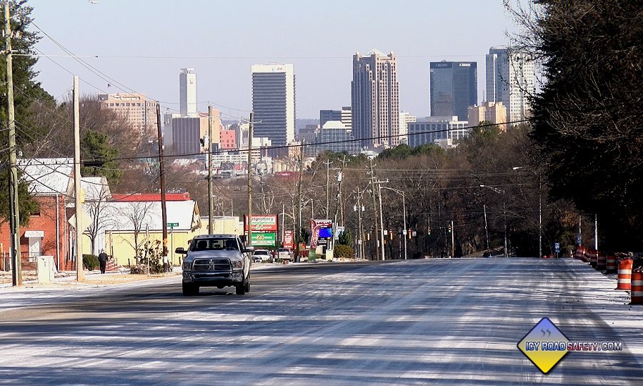 Birmingham, Alabama icy roads