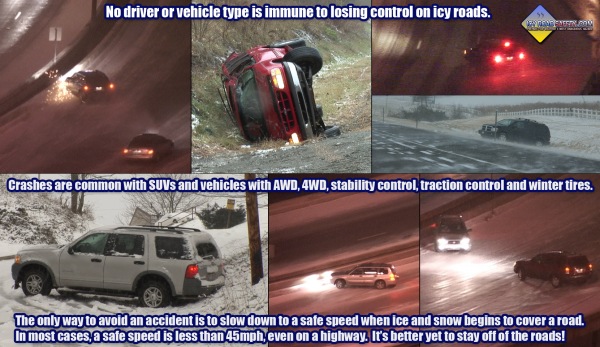 Infographic: No vehicle or driver is immune to icy roads!