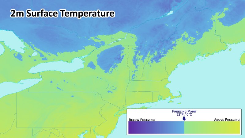 2m temperature chart