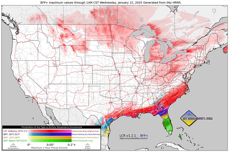 Sample BFP+ chart for January 21, 2025