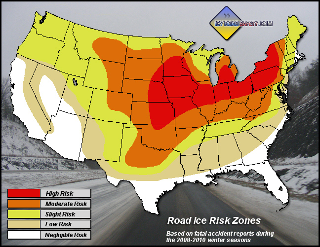 Icy Road Accident Statistics :: Road Icing Safety