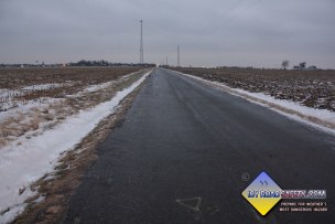 Black Ice on Road