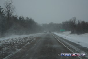 Icing from blowing snow